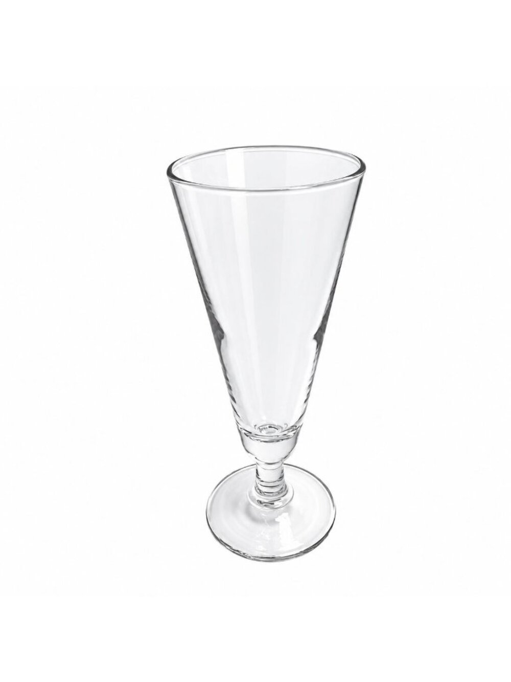 Pilsner Beer Glass Stemmed Footed 10 Oz Clear Glass
